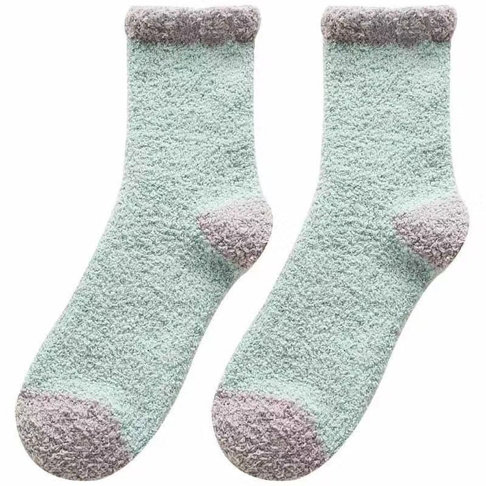 Wholesale Fuzzy Socks Coral Fleece Autumn Winter Thick Sleeping Socks JDC-SK-XiaoZ002