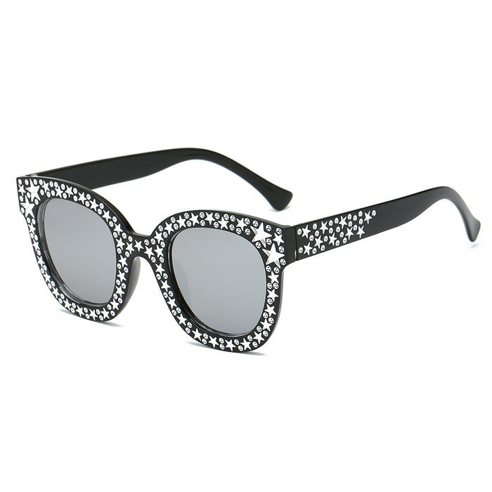 Wholesale Sunglasses PC Rhinestones JDC-SG-YinB014