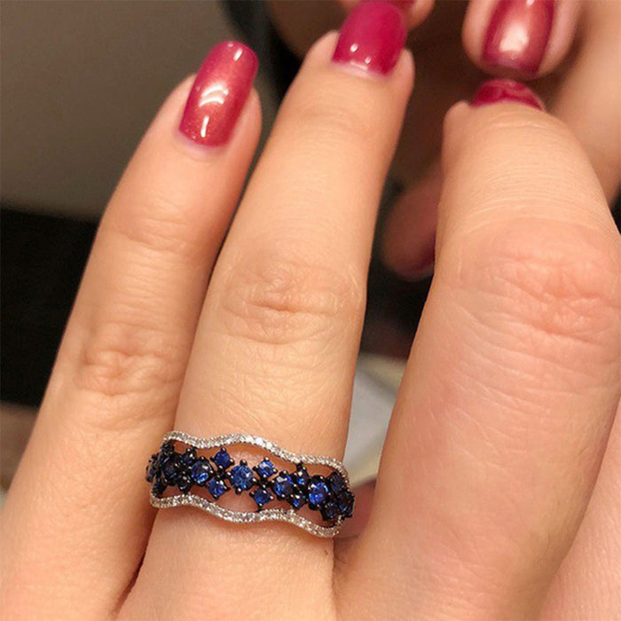 Jewelry WholesaleWholesale Sapphire Zircon Alloy Rings JDC-RS-MiMeng051 Rings 米萌 %variant_option1% %variant_option2% %variant_option3%  Factory Price JoyasDeChina Joyas De China