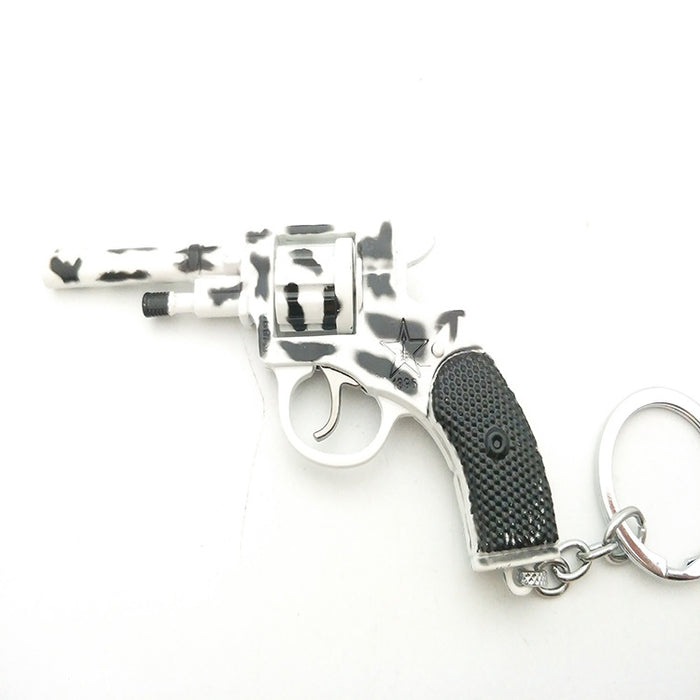 El modelo de pistola al por mayor se puede equipar con colgante de llavero de cuero MOQ≥2 JDC-KC-MSHAN004