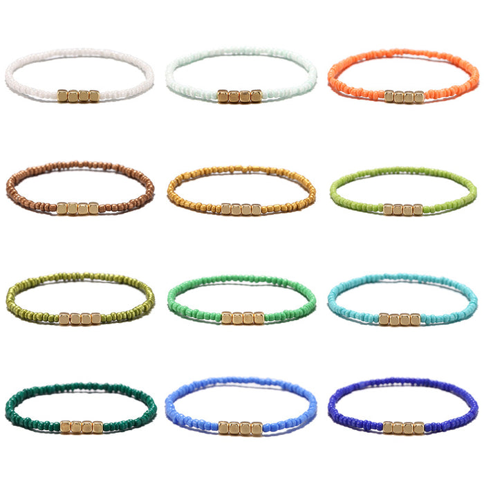 Wholesale Bracelet Rice Beads Boho MOQ≥2 JDC-BT-YunC003