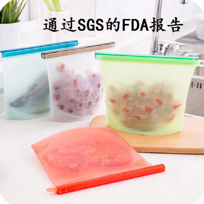 Wholesale vacuum platinum grade thickened silicone fresh-keeping bag food seal bag MOQ≥2 JDC-FB-SHY003