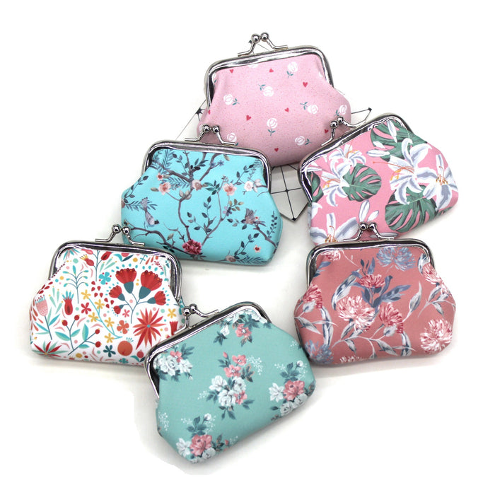 Smally Small Small Fresh Flower Coin Purse Student Wallet pequeña JDC-WT-QWANG004