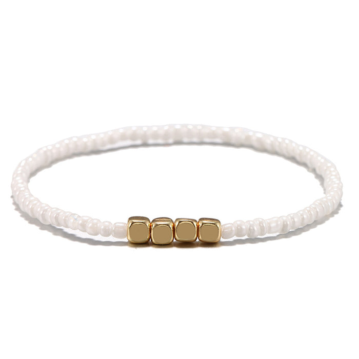 Wholesale Bracelet Rice Beads Boho MOQ≥2 JDC-BT-YunC003