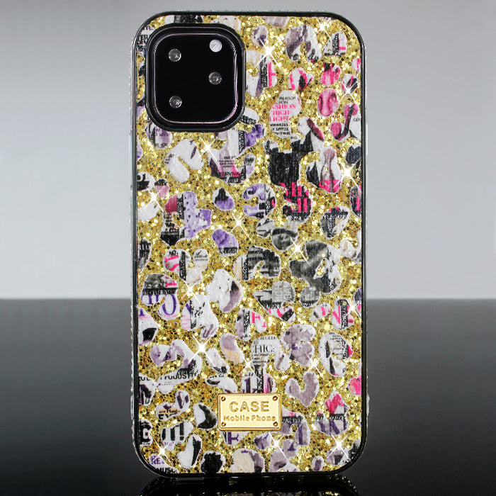Wholesale Phone Case Apple Rhinestone Cartoon Glitter Powder Protective Cover MOQ≥2 JDC-PC-XBJ003
