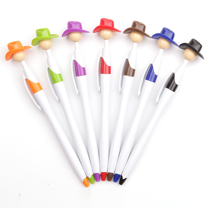 Wholesale Plastic Cowboy Hat Ballpoint Pen JDC-BP-LuDa002