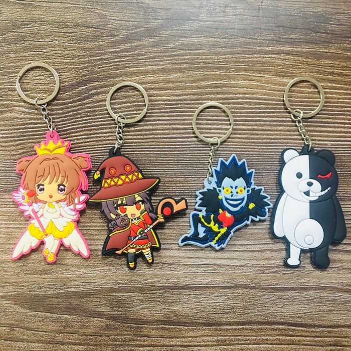 Wholesale Keychains For Backpacks bear cartoon anime key pendant PVC key pendant (M) MOQ≥2 JDC-KC-HLa001