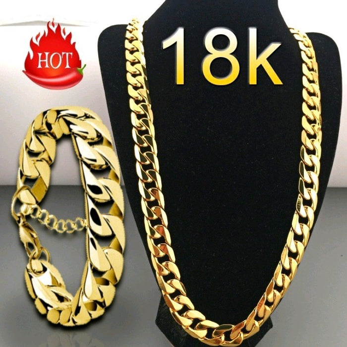 Jewelry WholesaleWholesale Gold Necklace Plated 18K Gold Not Fading JDC-NE-YuJ002 necklaces 云锦 %variant_option1% %variant_option2% %variant_option3%  Factory Price JoyasDeChina Joyas De China