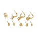 Jewelry WholesaleWholesale Gold Plated Cross Crystal Stud Earrings Set MOQ≥3 JDS-ES-GSYS006 Earrings 伊尚 %variant_option1% %variant_option2% %variant_option3%  Factory Price JoyasDeChina Joyas De China