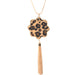 Jewelry WholesaleWholesale leopard print long tassel necklace JDC-NE-HH004 Necklaces 汇浩 %variant_option1% %variant_option2% %variant_option3%  Factory Price JoyasDeChina Joyas De China
