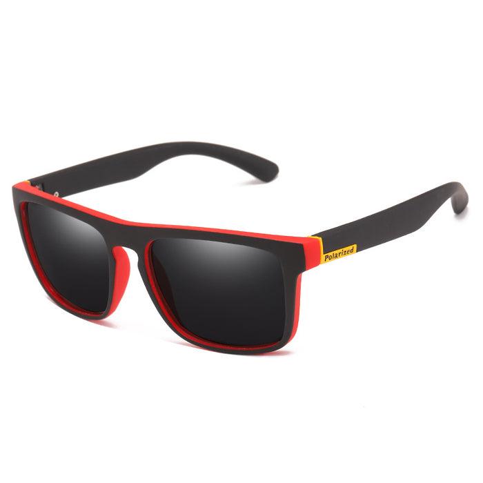 Wholesale Men's Sports Polarized Sunglasses Large Frame Square JDC-SG-JunY004