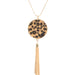 Jewelry WholesaleWholesale leopard print long tassel necklace JDC-NE-HH004 Necklaces 汇浩 %variant_option1% %variant_option2% %variant_option3%  Factory Price JoyasDeChina Joyas De China