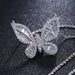 Jewelry WholesaleWholesale Girl Heart Butterfly Inlaid Zircon Necklace JDC-NE-Caos019 Necklaces 曹适 %variant_option1% %variant_option2% %variant_option3%  Factory Price JoyasDeChina Joyas De China