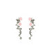 Jewelry WholesaleWholesale leaf flower rose branch ear stud ear clip JDC-ES-JDie008 Earrings 简蝶 %variant_option1% %variant_option2% %variant_option3%  Factory Price JoyasDeChina Joyas De China
