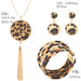 Jewelry WholesaleWholesale leopard print bracelet magnet clasp necklace set JDC-NE-HH002 Necklaces 汇浩 %variant_option1% %variant_option2% %variant_option3%  Factory Price JoyasDeChina Joyas De China