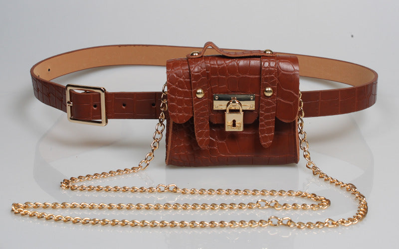 Wholesale PU Leather Women Belt Waist Bag MOQ≥2 JDC-WB-JSR002