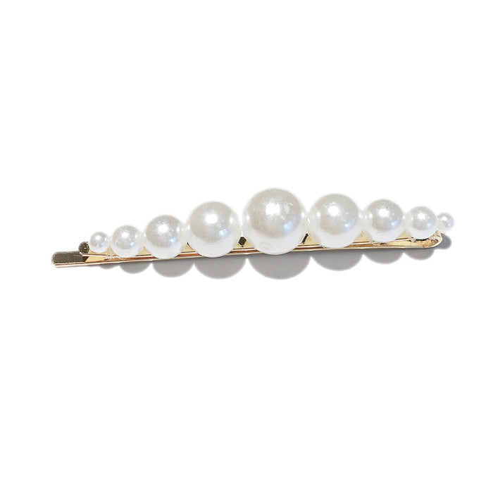 Wholesale pearl hair clip female one word clip side clip top clip hairpin headwear JDC-HC-Diqian001