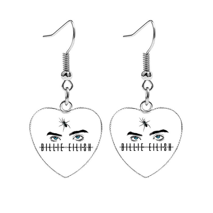 Wholesale Earrings Metal Love Time Gems Fan Souvenirs JDC-ES-NH018