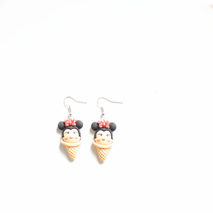 Wholesale Earrings Resin Ice Cream Unicorn Ice Cream Earrings JDC-ES-Xienuo013
