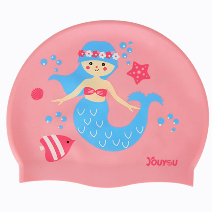 Capas de natación de silicona para niños al por mayor para niñas de niñas Long Hair Waterproof JDC-SC-YYOU001
