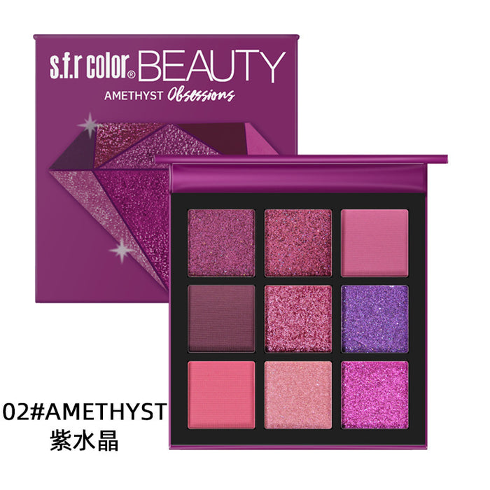 Wholesale 9-color eyeshadow palette is fine and easy to color JDC-EY-MTeng001