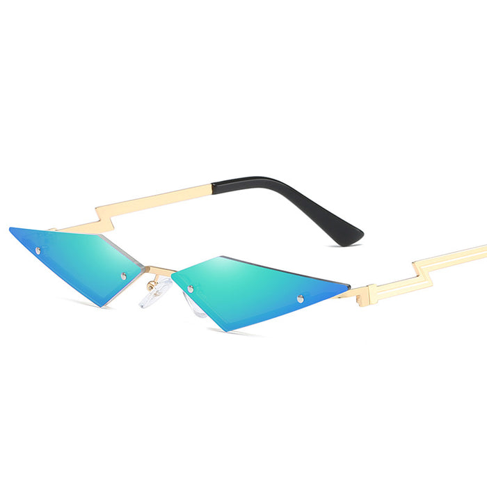 Wholesale rimless sunglasses personality color film JDC-SG-BaiLuan008