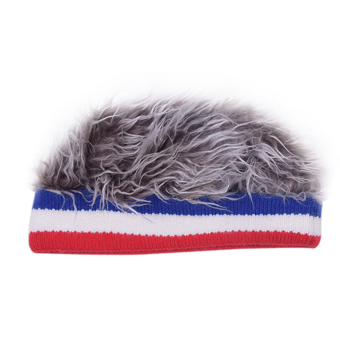 Wholesale wig landlord hat hip hop men and women wool knitted beanie MOQ≥2 JDC-FH-WenR009