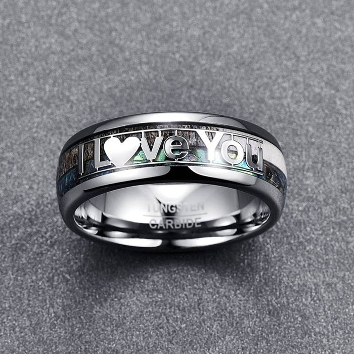 Wholesale Rings Stainless Steel I LOVE YOU Simple JDC-RS-YanS005