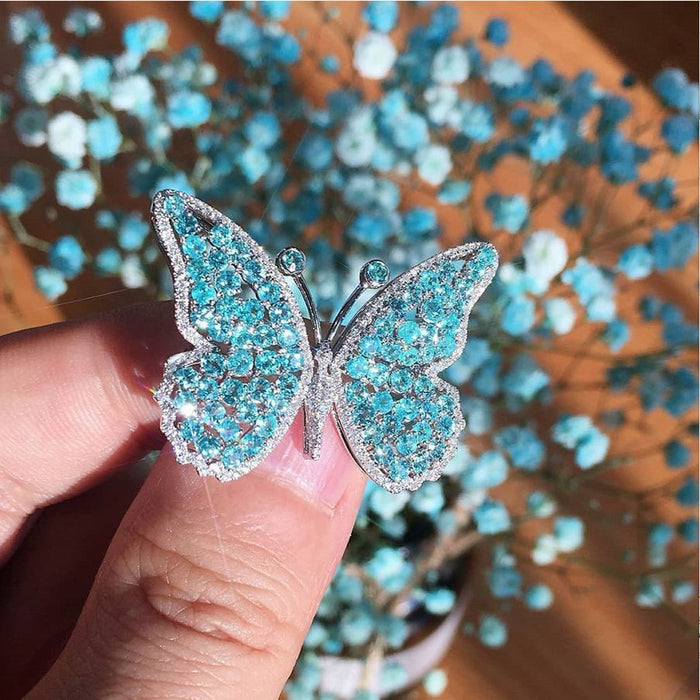 Wholesale Rings Metal Plating Butterfly  JDC-RS-ChenR92