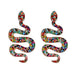 Jewelry WholesaleWholesale snake alloy earrings JDC-ES-LIUM019 Earrings 榴芒 %variant_option1% %variant_option2% %variant_option3%  Factory Price JoyasDeChina Joyas De China