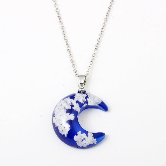 Wholesale Handmade Jewelry Blue Sky White Yunsen Necklace JDC-NE-ChunN002