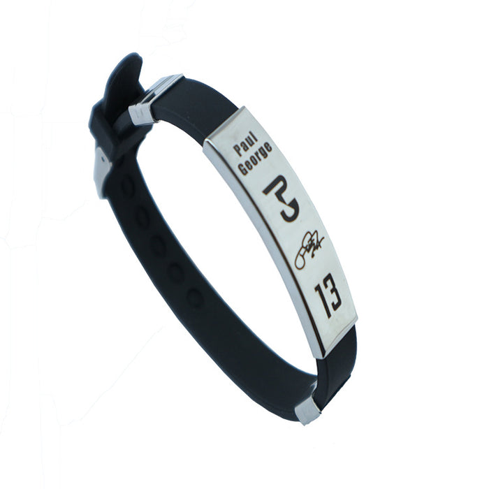 Wholesale Bracelet Titanium Steel Basketball Sports Men's Bracelet MOQ≥3 JDC-BT-LongN001