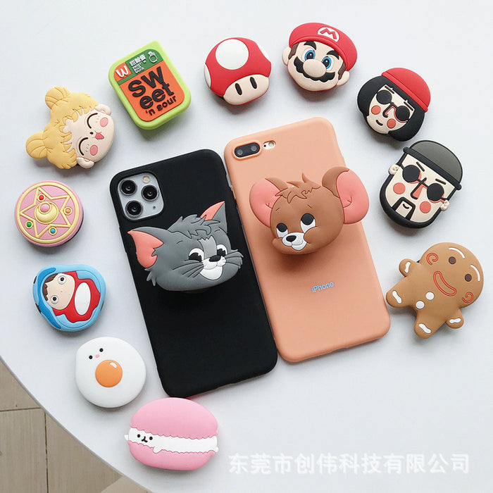 Wholesale Grips Cartoon Silicone Phone Holder Mobile Phone Holder (M) JDC-PS-Chwei008