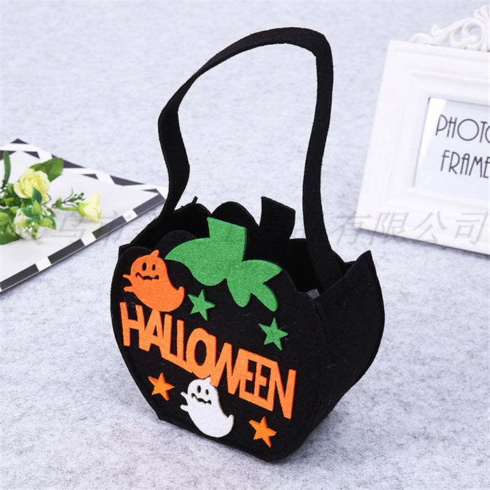 Wholesale Halloween Candy Bag Portable Pumpkin Bag Gift Bag Props Supplies MOQ≥2 JDC-HB-ShengX006