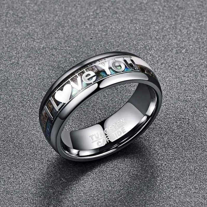Wholesale Rings Stainless Steel I LOVE YOU Simple JDC-RS-YanS005