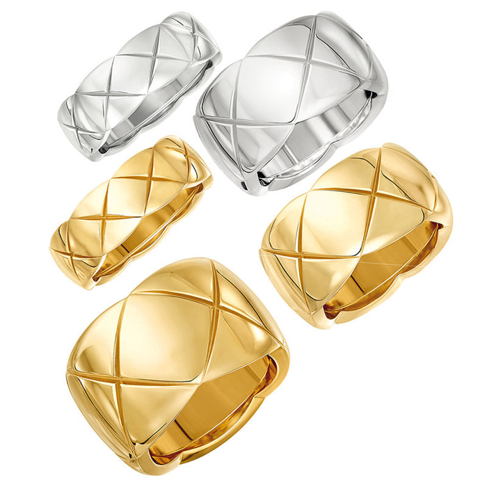 Jewelry WholesaleWholesale Titanium Steel Gold Plated Rings JDC-RS-MAD001 Rings 艾德 %variant_option1% %variant_option2% %variant_option3%  Factory Price JoyasDeChina Joyas De China