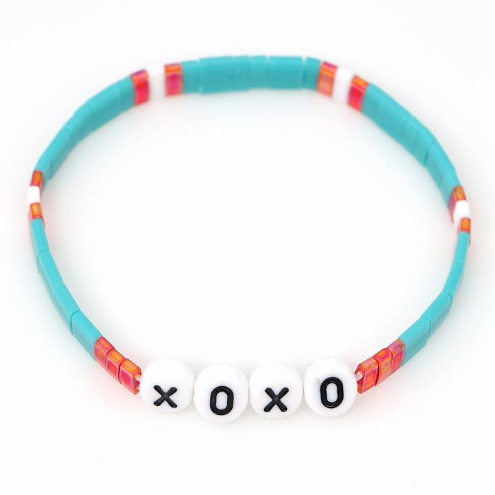 Wholesale Bracelet Beads Beach Boho Alphabet JDC-BT-GBH151