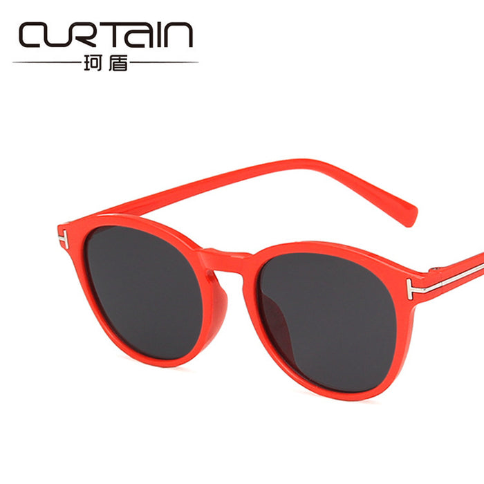 Gafas de sol de marco redondo en forma de T al por mayor Fashion JDC-SG-KD166