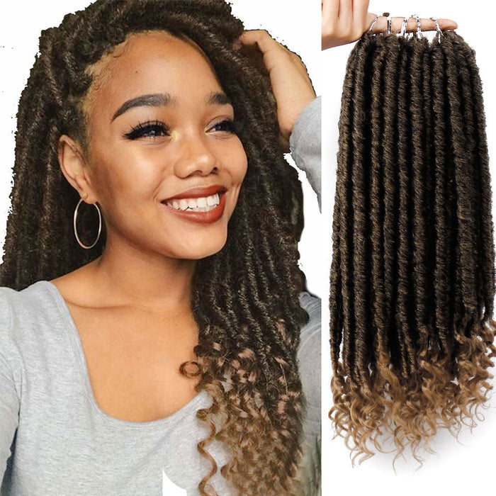 Wholesale Wigs High temperature silk can not be ironed African dirty braids Goddess Faux LocsMOQ≥3 JDC-WS-FNY009