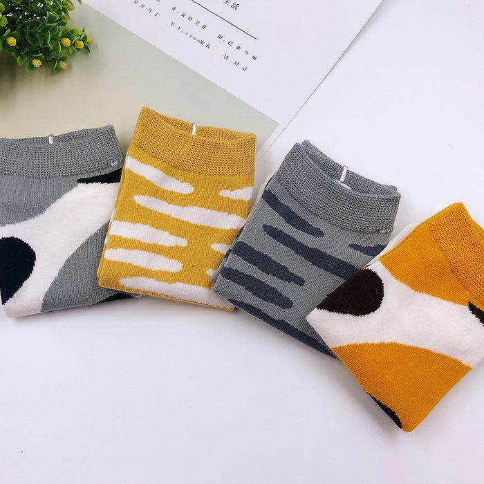 Wholesale socks fabric spring and summer shallow mouth socks retro socks thin section JDC-SK-JSD007