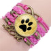 Jewelry WholesaleWholesale Cat and Dog Footprints Time Gemstone Multilayer Braided Bracelet JDC-BT-NH013 Bracelet 柠和 %variant_option1% %variant_option2% %variant_option3%  Factory Price JoyasDeChina Joyas De China