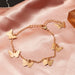 Jewelry WholesaleWholesale single layer butterfly alloy bracelet JDC-BT-NZ038 Bracelet 奈珠 %variant_option1% %variant_option2% %variant_option3%  Factory Price JoyasDeChina Joyas De China