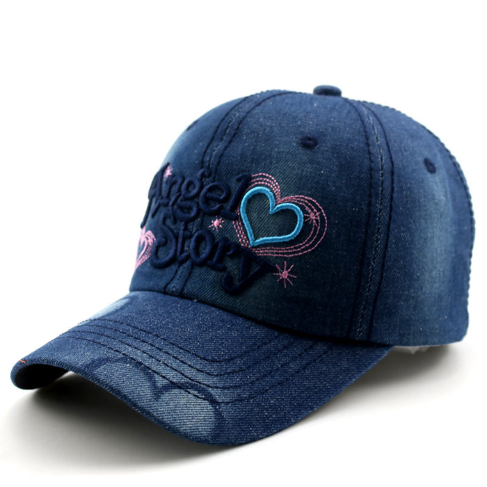 Wholesale Hat Denim Embroidered Letters Sunscreen Cap JDC-FH-NaDi002
