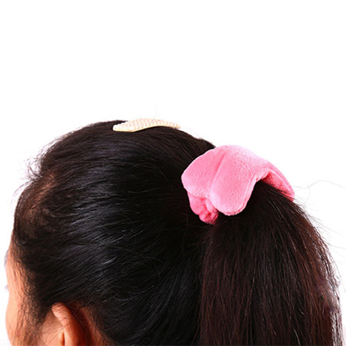 Wholesale Hair Scrunchies Plush Multi-Function Mouse Wrist Pad Hair Tie Hair Band Super Soft Move Freely JDC-HS-zhongJ001