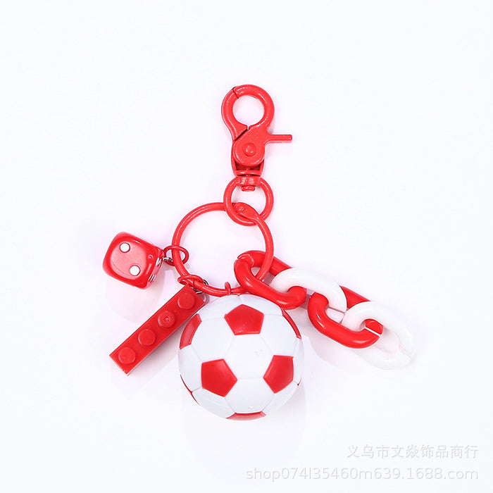 Wholesale World Cup Festive Gift Football Metal Keychain MOQ≥3 JDC-KC-WYan006