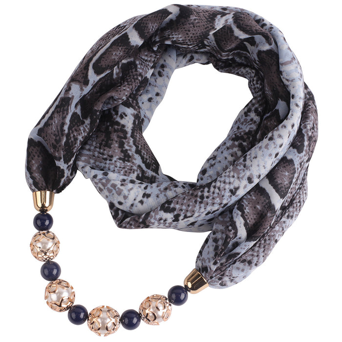 Sparf de bufanda al por mayor Scarf Spring Summer Collar colgante Leopard Snake Animal Print JDC-SF-Longd003