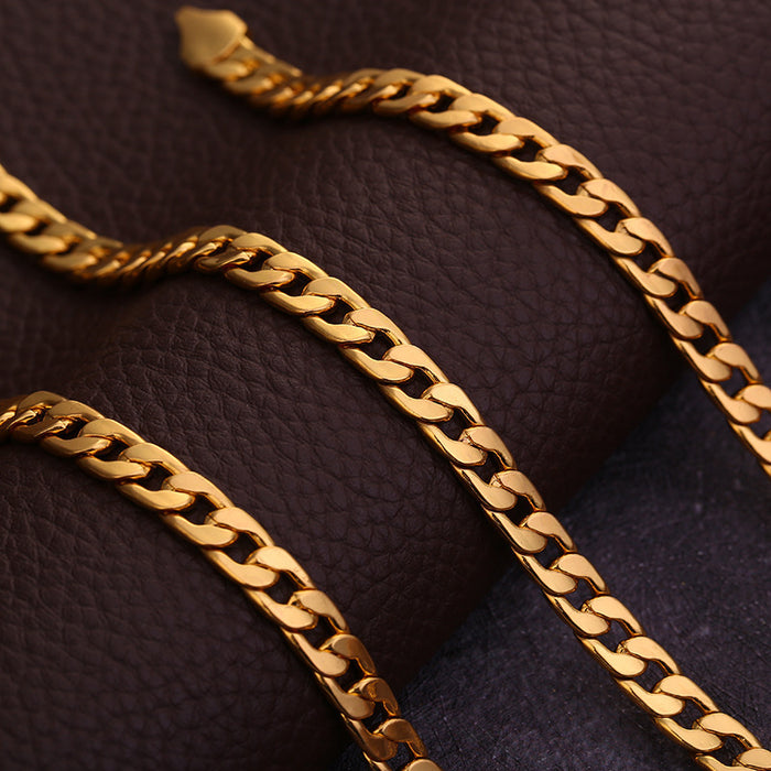 Wholesale collar de oro plateado 18k oro que no se desvanece JDC-NE-YUJ002
