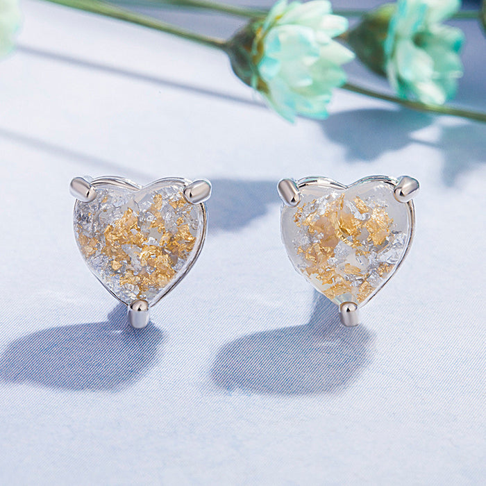 Wholesale Heart Opal Copper Earrings JDC-ES-Gaos003
