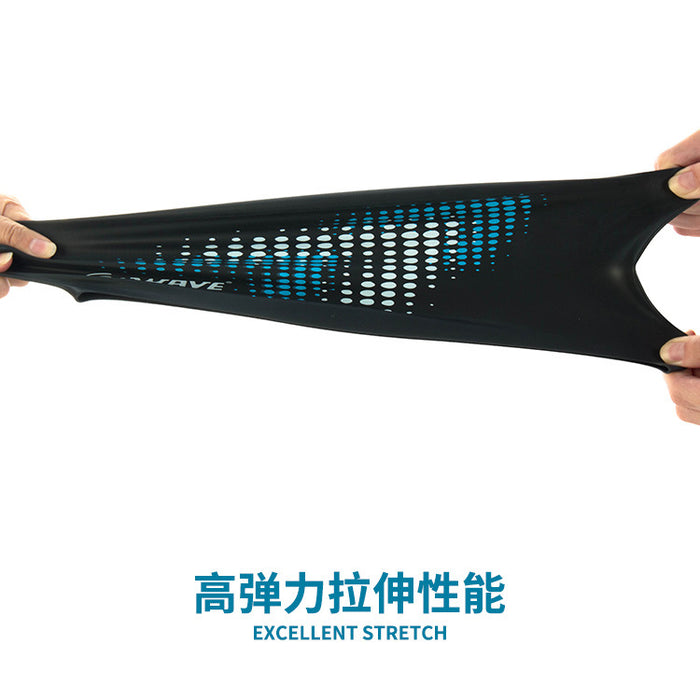 Wholesale Long Hair Swim Cap Solid Oversized Adult Print Waterproof JDC-SC-QFeng002