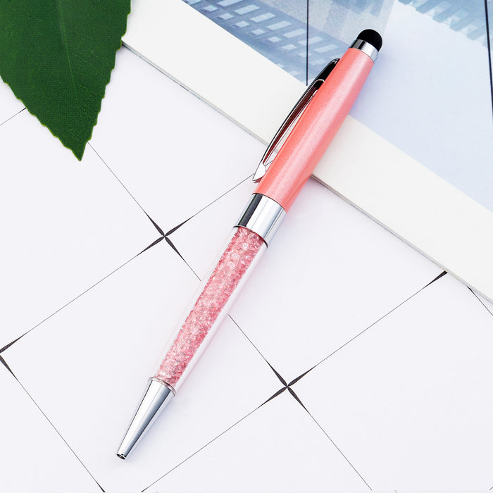 Pen de bolígrafo capacitivo de lápiz de metal de diamante al por mayor JDC-BP-Huah035